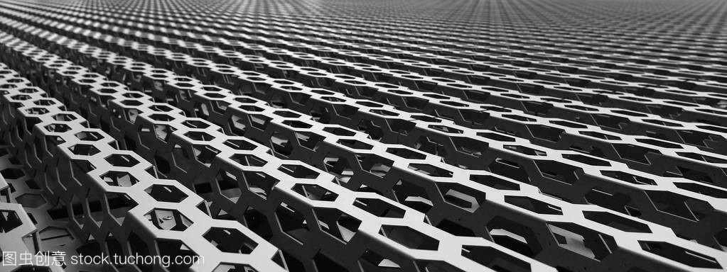 金属结构的图像 工业美学与视觉力量的交织