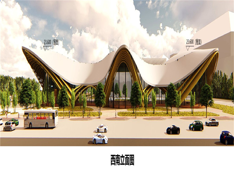 喜贺签约！我司携手四川绿建西宜共筑宜宾竹产品交易中心幕墙新风标